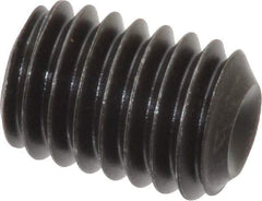 Value Collection - 7/16-14 UNC, 5/8" OAL, Cup Point Set Screw - Grade 8 Alloy Steel, 7/32" Key - Americas Industrial Supply