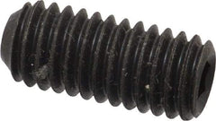Value Collection - 7/16-14 UNC, 1" OAL, Cup Point Set Screw - Grade 8 Alloy Steel, 7/32" Key - Americas Industrial Supply