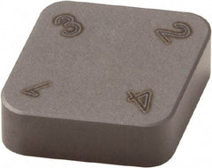 Seco - CNMN322 S Grade CBN600 PCBN Turning Insert - 80° Diamond, 3/8" Inscr Circle, 1/8" Thick, 1/32" Corner Radius - Americas Industrial Supply