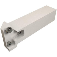 Iscar - GHA, External, Left Hand, 25.5mm Max Depth of Cut, Indexable Grooving Tool Holder - 25mm Shank Height, 25mm Shank Width, 124.5mm OAL - Americas Industrial Supply