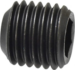 Value Collection - 1-8 UNC, 1" OAL, Cup Point Set Screw - Grade 8 Alloy Steel, 9/16" Key - Americas Industrial Supply
