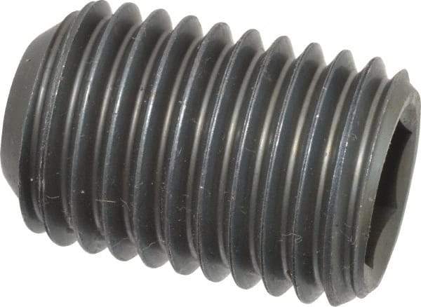 Value Collection - 1-8 UNC, 1-1/2" OAL, Cup Point Set Screw - Grade 8 Alloy Steel, 9/16" Key - Americas Industrial Supply