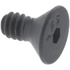 Flat Socket Cap Screw: Grade 10.9 Alloy Steel, Black Oxide Finish Hex Socket, 90 ° Flat Head, 10 mm Hex Key