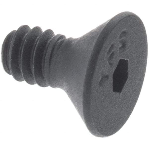 Made in USA - 1/2-13 UNC Hex Socket Drive, 82° Flat Screw - Alloy Steel, Black Oxide Finish, Fully Threaded, 2-1/4" OAL - Americas Industrial Supply