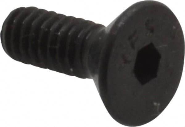 Value Collection - #5-40 UNC Hex Socket Drive, 82° Flat Screw - Alloy Steel, Black Oxide Finish, Fully Threaded, 3/8" OAL - Americas Industrial Supply
