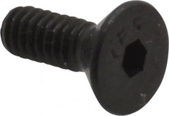 Value Collection - #5-40 UNC Hex Socket Drive, 82° Flat Screw - Alloy Steel, Black Oxide Finish, Fully Threaded, 3/8" OAL - Americas Industrial Supply