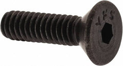 Value Collection - #5-40 UNC Hex Socket Drive, 82° Flat Screw - Alloy Steel, Black Oxide Finish, Fully Threaded, 1/2" OAL - Americas Industrial Supply