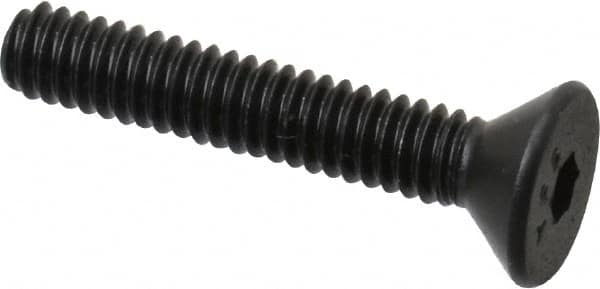 Value Collection - #5-40 UNC Hex Socket Drive, 82° Flat Screw - Alloy Steel, Black Oxide Finish, Fully Threaded, 3/4" OAL - Americas Industrial Supply
