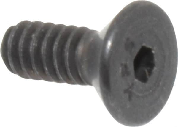 Value Collection - #6-32 UNC Hex Socket Drive, 82° Flat Screw - Alloy Steel, Black Oxide Finish, Fully Threaded, 3/8" OAL - Americas Industrial Supply