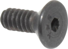 Value Collection - #6-32 UNC Hex Socket Drive, 82° Flat Screw - Alloy Steel, Black Oxide Finish, Fully Threaded, 3/8" OAL - Americas Industrial Supply