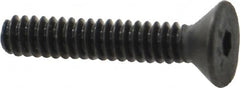 Value Collection - #6-32 UNC Hex Socket Drive, 82° Flat Screw - Alloy Steel, Black Oxide Finish, Fully Threaded, 3/4" OAL - Americas Industrial Supply