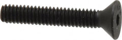 Value Collection - #8-32 UNC Hex Socket Drive, 82° Flat Screw - Alloy Steel, Black Oxide Finish, Fully Threaded, 1" OAL - Americas Industrial Supply