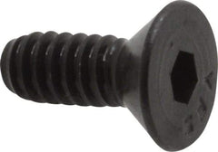 Value Collection - #10-24 UNC Hex Socket Drive, 82° Flat Screw - Alloy Steel, Black Oxide Finish, Fully Threaded, 1/2" OAL - Americas Industrial Supply