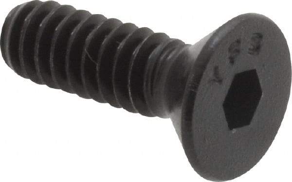 Value Collection - #10-24 UNC Hex Socket Drive, 82° Flat Screw - Alloy Steel, Black Oxide Finish, Fully Threaded, 5/8" OAL - Americas Industrial Supply