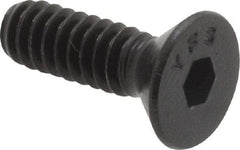 Value Collection - #10-24 UNC Hex Socket Drive, 82° Flat Screw - Alloy Steel, Black Oxide Finish, Fully Threaded, 5/8" OAL - Americas Industrial Supply