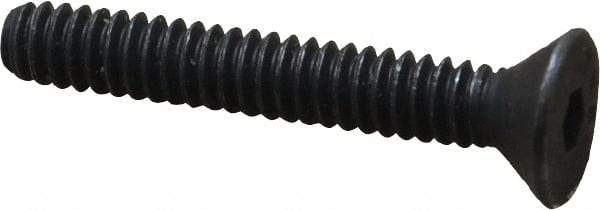 Value Collection - #10-24 UNC Hex Socket Drive, 82° Flat Screw - Alloy Steel, Black Oxide Finish, Fully Threaded, 1-1/4" OAL - Americas Industrial Supply