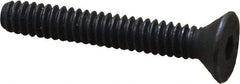 Value Collection - #10-24 UNC Hex Socket Drive, 82° Flat Screw - Alloy Steel, Black Oxide Finish, Fully Threaded, 1-1/4" OAL - Americas Industrial Supply