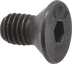 Value Collection - #10-32 UNF Hex Socket Drive, 82° Flat Screw - Alloy Steel, Black Oxide Finish, Fully Threaded, 3/8" OAL - Americas Industrial Supply