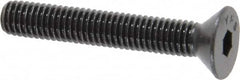 Value Collection - #10-32 UNF Hex Socket Drive, 82° Flat Screw - Alloy Steel, Black Oxide Finish, Fully Threaded, 1-1/4" OAL - Americas Industrial Supply