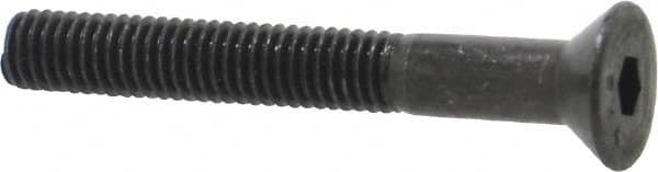 Value Collection - #10-32 UNF Hex Socket Drive, 82° Flat Screw - Alloy Steel, Black Oxide Finish, Partially Threaded, 1-1/2" OAL - Americas Industrial Supply