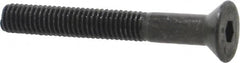 Value Collection - #10-32 UNF Hex Socket Drive, 82° Flat Screw - Alloy Steel, Black Oxide Finish, Partially Threaded, 1-1/2" OAL - Americas Industrial Supply
