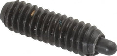 Gibraltar - 8-32, 1/2" Thread Length, 3/32" Plunger Projection, Steel Threaded Spring Plunger - 0.07" Max Plunger Diam, 0.5 Lb Init End Force, 4 Lb Final End Force - Americas Industrial Supply