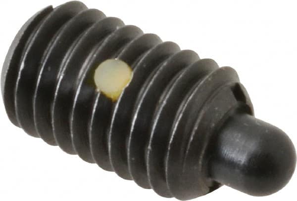 Gibraltar - 1/2-13, 13/16" Thread Length, 1/4" Plunger Projection, Steel Threaded Spring Plunger - 1/4" Max Plunger Diam, 2.5 Lb Init End Force, 15 Lb Final End Force - Americas Industrial Supply