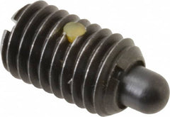 Gibraltar - 1/2-13, 13/16" Thread Length, 1/4" Plunger Projection, Steel Threaded Spring Plunger - 1/4" Max Plunger Diam, 2.5 Lb Init End Force, 15 Lb Final End Force - Americas Industrial Supply