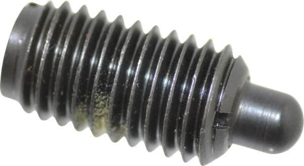 Gibraltar - 5/8-11, 1-1/8" Thread Length, 5/16" Plunger Projection, Steel Threaded Spring Plunger - 0.31" Max Plunger Diam, 3.5 Lb Init End Force, 26 Lb Final End Force - Americas Industrial Supply