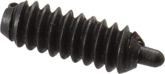 Gibraltar - 6-32, 3/8" Thread Length, 1/16" Plunger Projection, Steel Threaded Spring Plunger - 0.046" Max Plunger Diam, 0.5 Lb Init End Force, 1.5 Lb Final End Force - Americas Industrial Supply