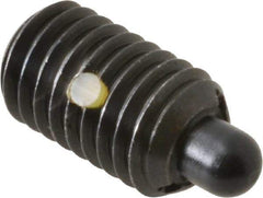 Gibraltar - 1/2-13, 13/16" Thread Length, 1/4" Plunger Projection, Steel Threaded Spring Plunger - 1/4" Max Plunger Diam, 1.7 Lb Init End Force, 8.5 Lb Final End Force - Americas Industrial Supply