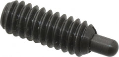 Gibraltar - 1/4-20, 5/8" Thread Length, 3/16" Plunger Projection, Steel Threaded Spring Plunger - 0.119" Max Plunger Diam, 0.3 Lb Init End Force, 3.5 Lb Final End Force - Americas Industrial Supply