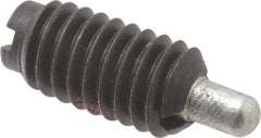 Gibraltar - 5/16-18, 5/8" Thread Length, 3/16" Plunger Projection, Steel Threaded Spring Plunger - 0.135" Max Plunger Diam, 0.5 Lb Init End Force, 4.5 Lb Final End Force - Americas Industrial Supply