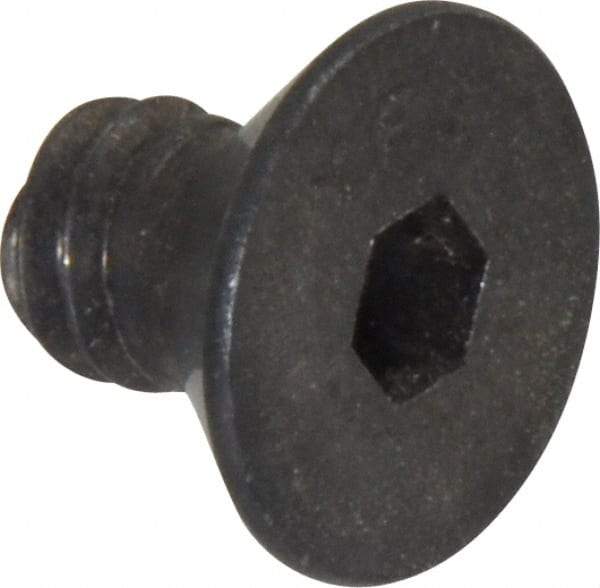 Value Collection - 1/4-20 UNC Hex Socket Drive, 82° Flat Screw - Alloy Steel, Black Oxide Finish, Fully Threaded, 3/8" OAL - Americas Industrial Supply