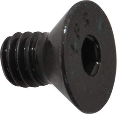 Value Collection - 5/16-18 UNC Hex Socket Drive, 82° Flat Screw - Alloy Steel, Black Oxide Finish, Fully Threaded, 1/2" OAL - Americas Industrial Supply