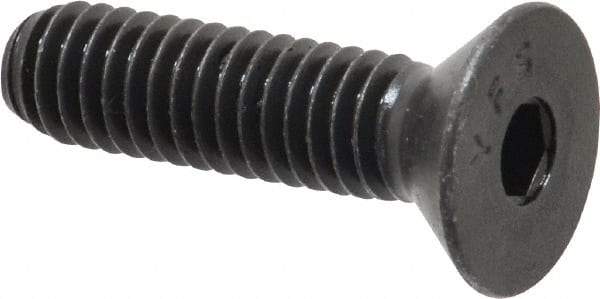 Value Collection - 5/16-18 UNC Hex Socket Drive, 82° Flat Screw - Alloy Steel, Black Oxide Finish, Fully Threaded, 1-1/4" OAL - Americas Industrial Supply
