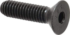 Value Collection - 5/16-18 UNC Hex Socket Drive, 82° Flat Screw - Alloy Steel, Black Oxide Finish, Fully Threaded, 1-1/4" OAL - Americas Industrial Supply