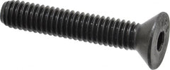 Value Collection - 5/16-18 UNC Hex Socket Drive, 82° Flat Screw - Alloy Steel, Black Oxide Finish, Fully Threaded, 1-3/4" OAL - Americas Industrial Supply