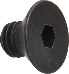 Value Collection - 3/8-16 UNC Hex Socket Drive, 82° Flat Screw - Alloy Steel, Black Oxide Finish, Fully Threaded, 1/2" OAL - Americas Industrial Supply