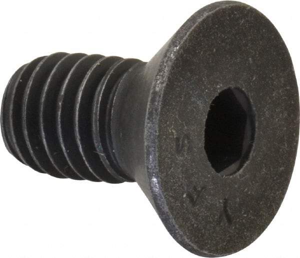 Value Collection - 3/8-16 UNC Hex Socket Drive, 82° Flat Screw - Alloy Steel, Black Oxide Finish, Fully Threaded, 3/4" OAL - Americas Industrial Supply