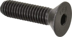 Value Collection - 3/8-16 UNC Hex Socket Drive, 82° Flat Screw - Alloy Steel, Black Oxide Finish, Fully Threaded, 1-1/2" OAL - Americas Industrial Supply