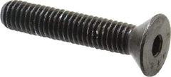 Value Collection - 3/8-16 UNC Hex Socket Drive, 82° Flat Screw - Alloy Steel, Black Oxide Finish, Fully Threaded, 2" OAL - Americas Industrial Supply