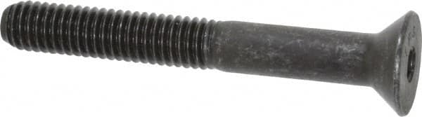 Value Collection - 3/8-16 UNC Hex Socket Drive, 82° Flat Screw - Alloy Steel, Black Oxide Finish, Partially Threaded, 3" OAL - Americas Industrial Supply