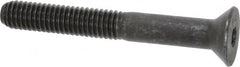 Value Collection - 3/8-16 UNC Hex Socket Drive, 82° Flat Screw - Alloy Steel, Black Oxide Finish, Partially Threaded, 3" OAL - Americas Industrial Supply