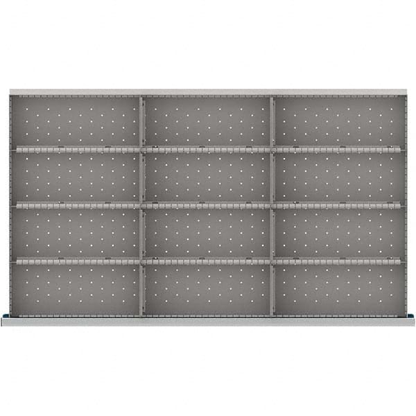 LISTA - 12-Compartment Drawer Divider Layout for 3.15" High Drawers - Americas Industrial Supply