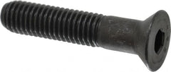 Value Collection - 1/2-13 UNC Hex Socket Drive, 82° Flat Screw - Alloy Steel, Black Oxide Finish, Partially Threaded, 2-1/2" OAL - Americas Industrial Supply