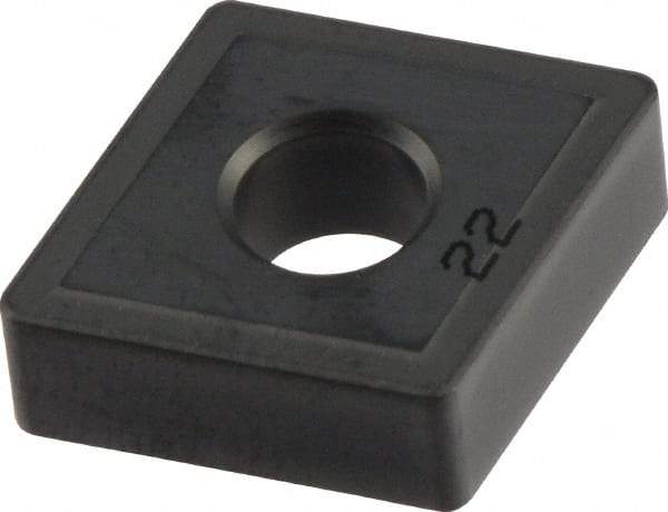 Iscar - CNMG432 Grade IN22 Ceramic Turning Insert - Al2O3/TiCN Finish, 80° Diamond, 1/2" Inscr Circle, 3/16" Thick, 1/32" Corner Radius - Americas Industrial Supply
