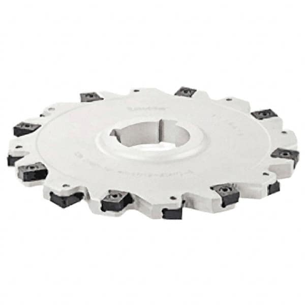 Iscar - Arbor Hole Connection, 1.06" Depth of Cut, 4" Cutter Diam, 1-1/4" Hole Diam, 5 Tooth Indexable Slotting Cutter - SDN-LN12 Toolholder, LNET Insert - Americas Industrial Supply