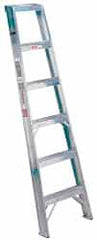 Made in USA - 8 Ft. High, Type IA Rating, Aluminum Shelf Ladder - Americas Industrial Supply