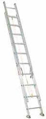 Made in USA - 36' High, Type IA Rating, Aluminum Extension Ladder - Americas Industrial Supply